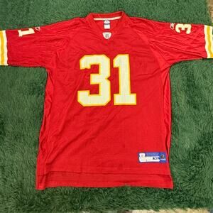 2001 Kansas City Chiefs Priest Holmes Red | White Jersey Sz XL VTG